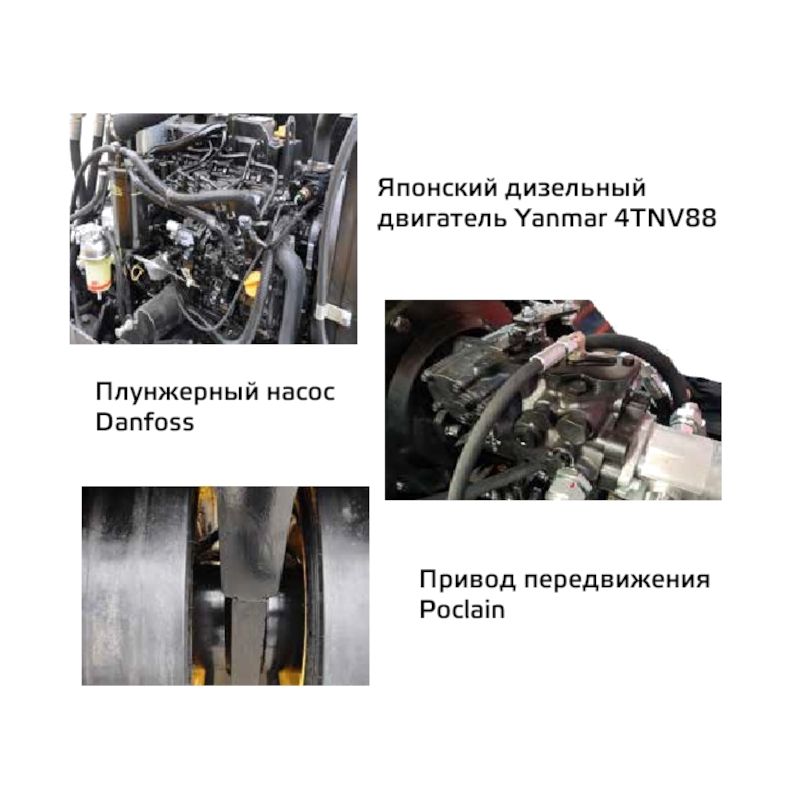 Пневмоколесный каток GROST TR3200