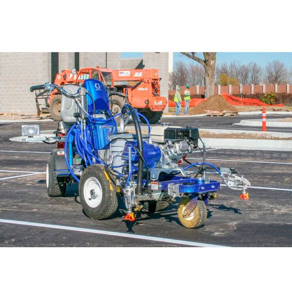 Использование разметочной машины Graco LineLazer V 3900 HP Automatic в работе