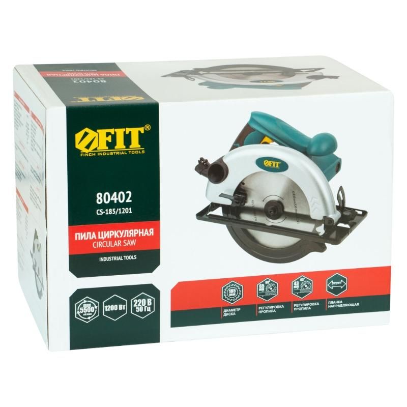 Пила дисковая FIT 1200 Вт 80402 - фото 3