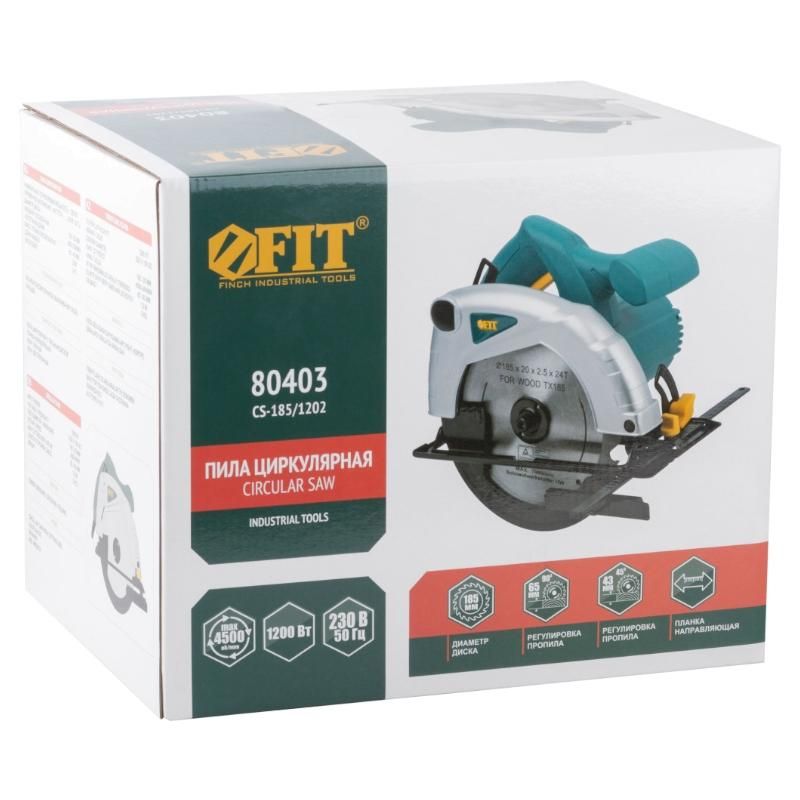 Пила дисковая FIT 1200 Вт 80403 - фото 9