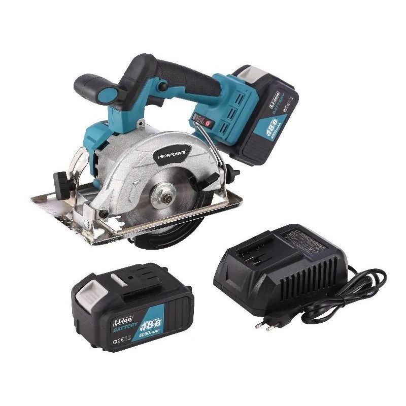 Пила циркулярная бесщеточная ProfiPower MK DHS-18V Li-ion-2шт