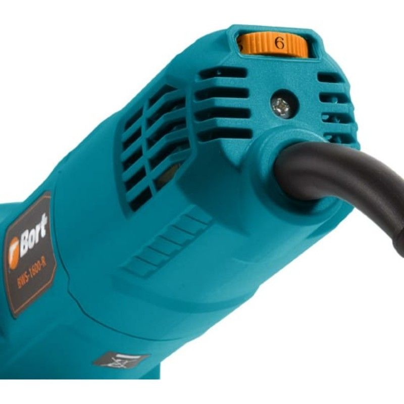 Машина шлифовальная угловая BORT BWS-1600-R привод