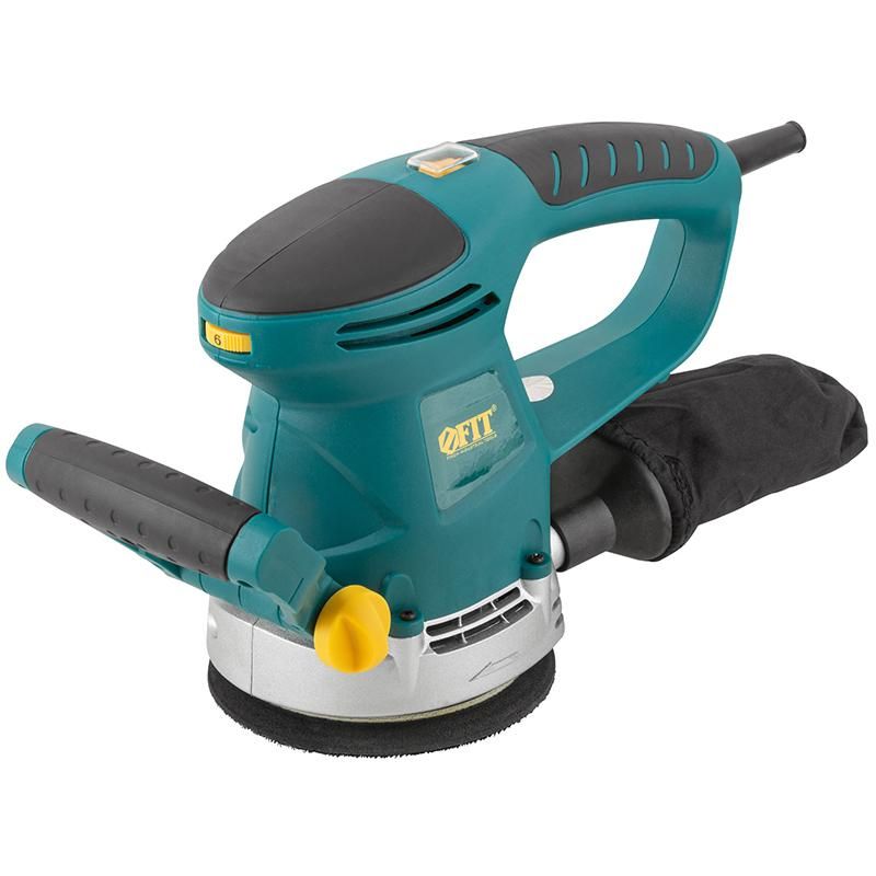 Шлифмашина эксцентриковая FIT 480 Вт 4000-14000 об/мин 125 мм 2 кг липучка коробка 80585 фото 2