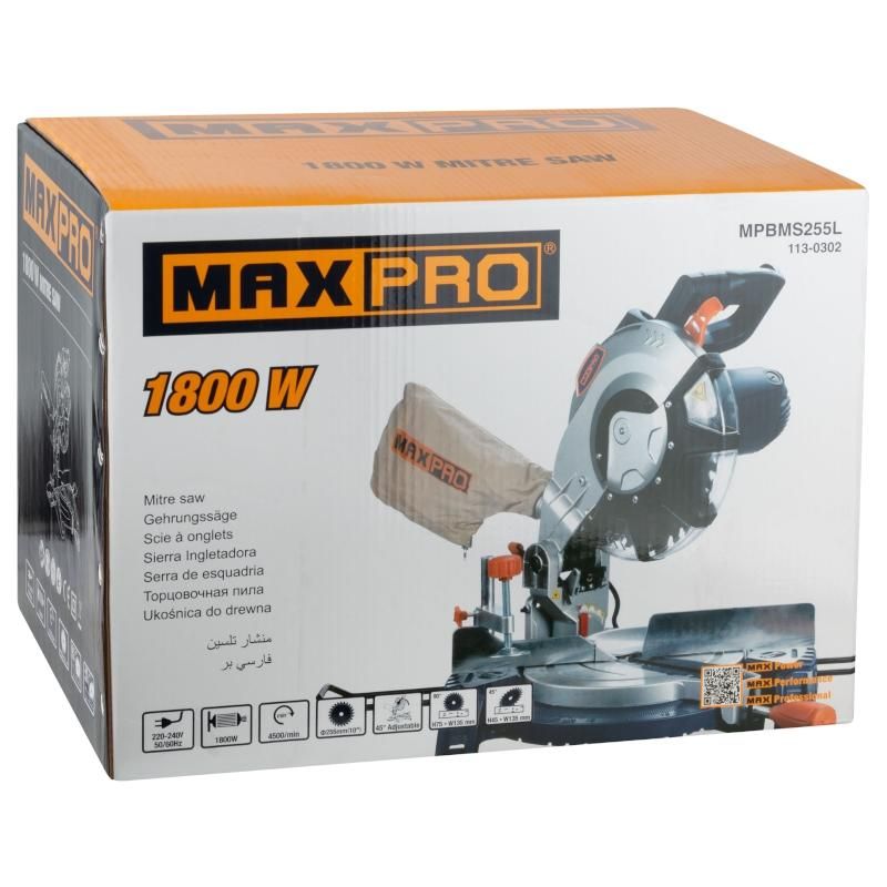 Пила торцовочная MAX-PRO 1800 Вт 85208 - фото 3