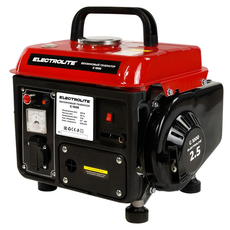Генератор бензиновый ELECTROLITE G 1000 2,5 л.с.