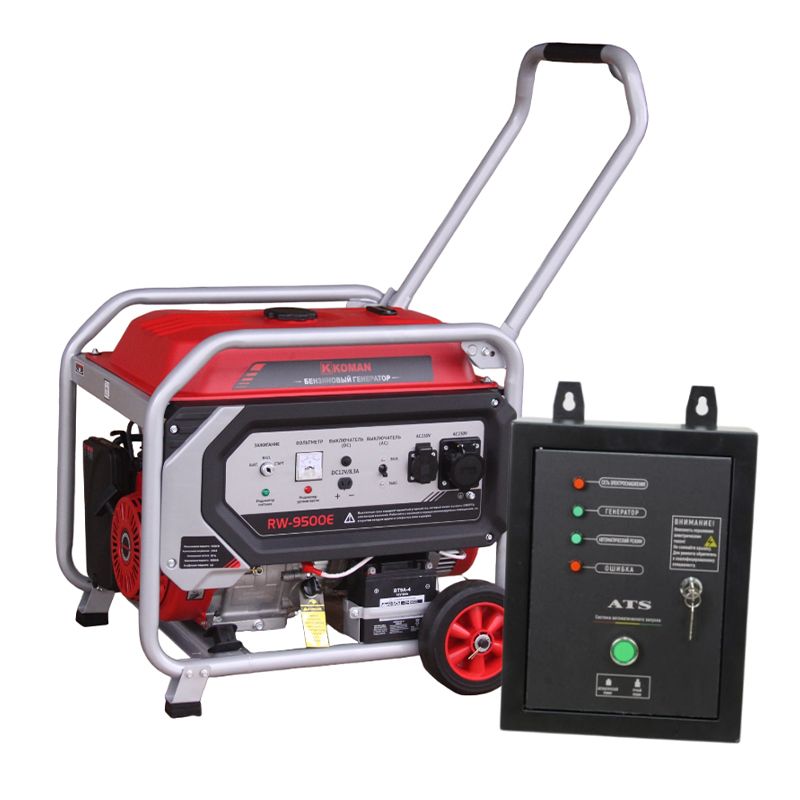 Генератор бензиновый KOMAN RW-9500E ATS фото 2