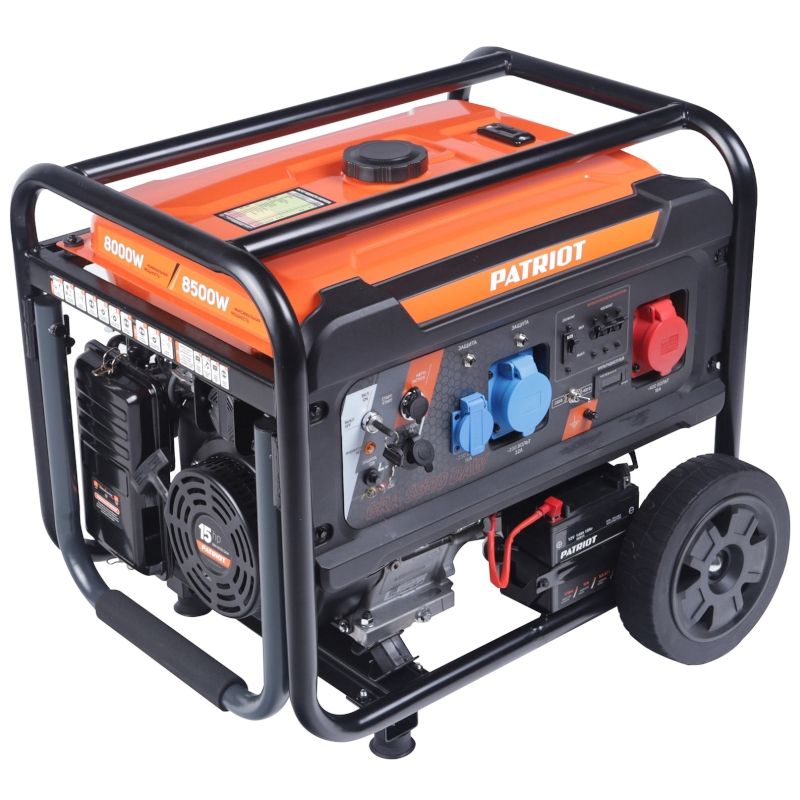 Генератор бензиновый PATRIOT GRA 8500 DAW, 15лс, 8500Вт