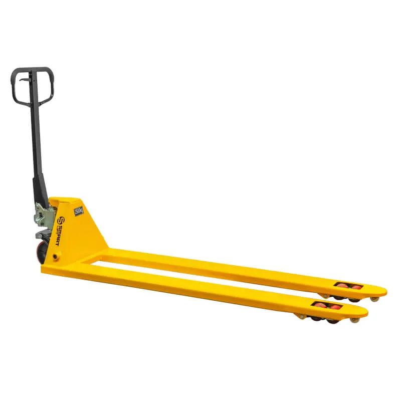 Гидравлическая тележка (рохля) SMARTLIFT SD-L (CBY-BF2.5,г/п 2500 кг,2000x550 мм, PDP,длинновильная) 85 мм