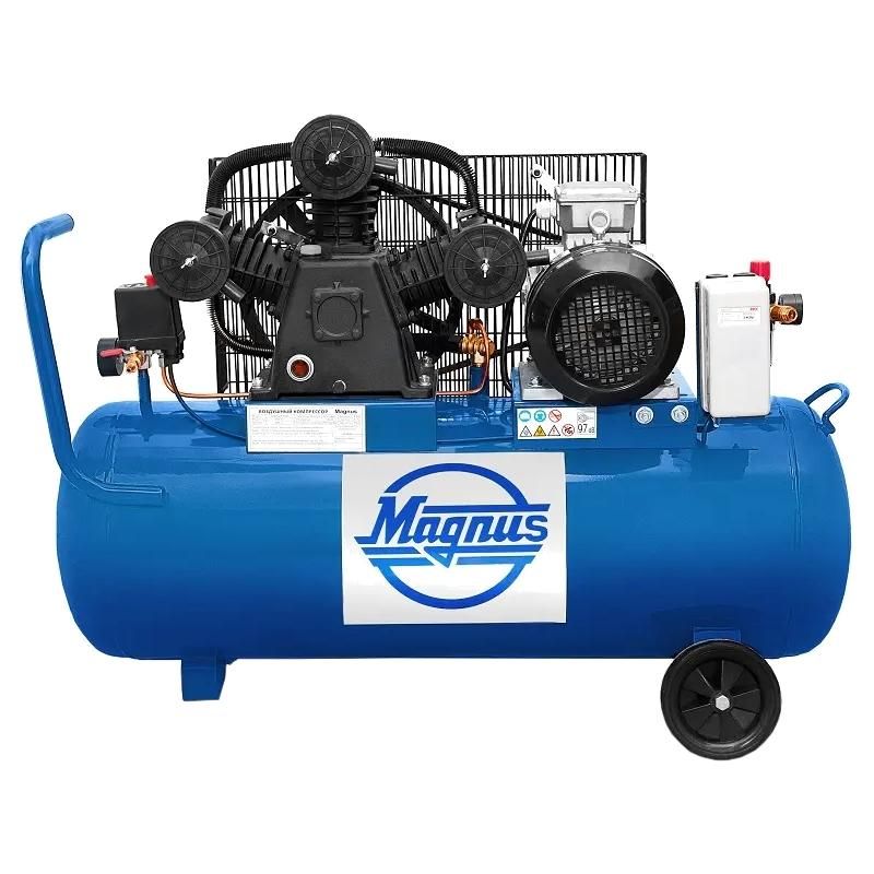 Компрессор воздушный Magnus KW-525/100А (8 атм.,3,0кВт, 220В,Ф65) new filter - фото 1