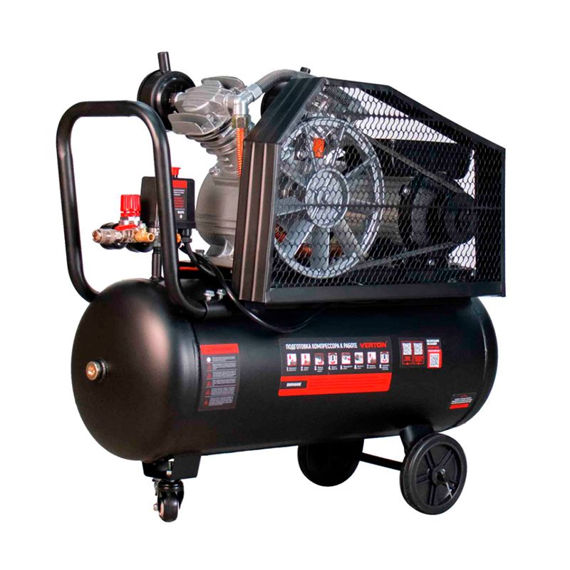 Компрессор ременной Verton Air AC-50/450RV (230/50 В/Гц,масл.рем.450л/м,50л,10б,2,5кВт,1000об/мин,ра фото 3