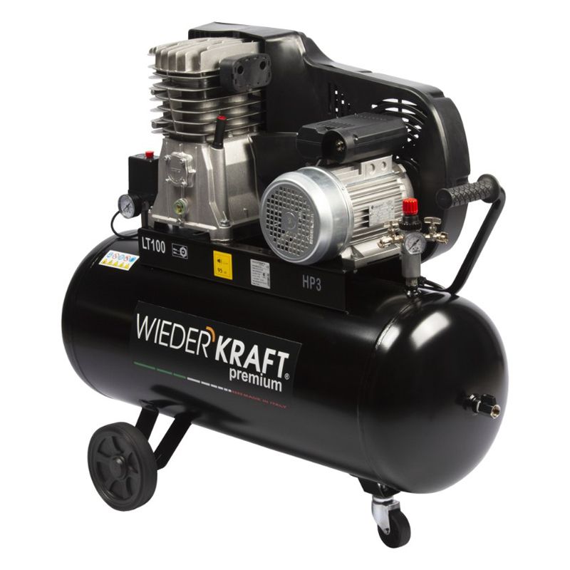 Ременной компрессор WIEDERKRAFT WDK-91053 100 л