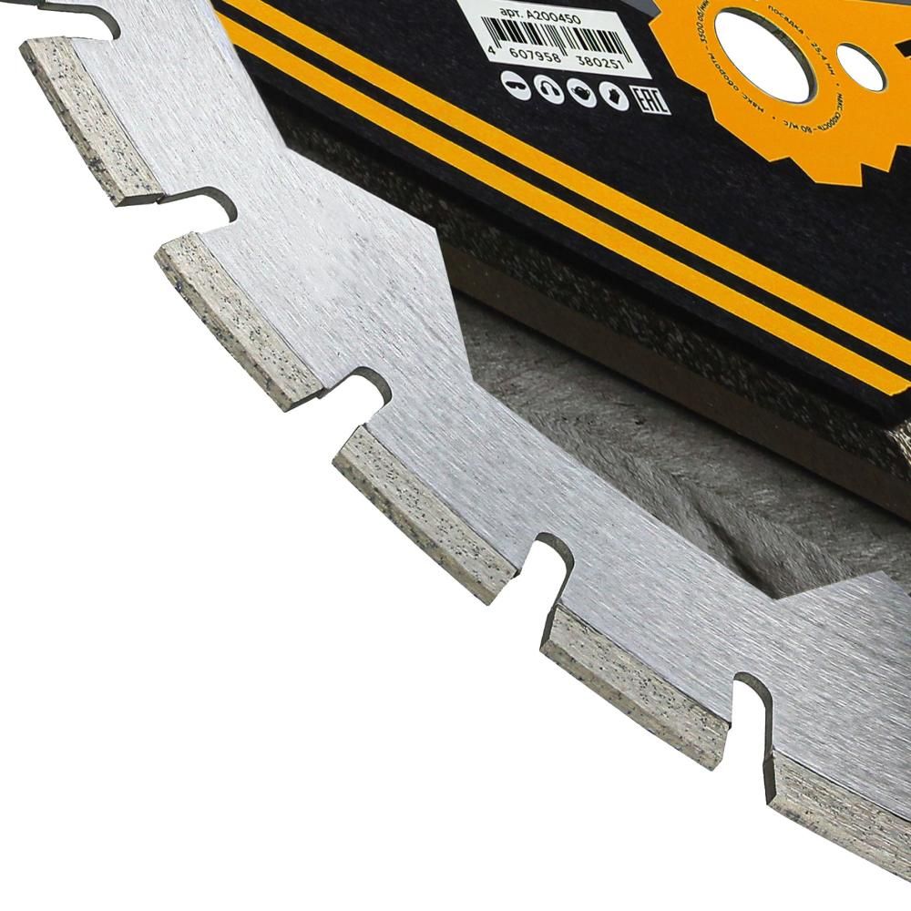 Алмазный сегментный диск Kronger 450x3,5/2,5x12x25,4-25 F4 Asphalt - фото 2