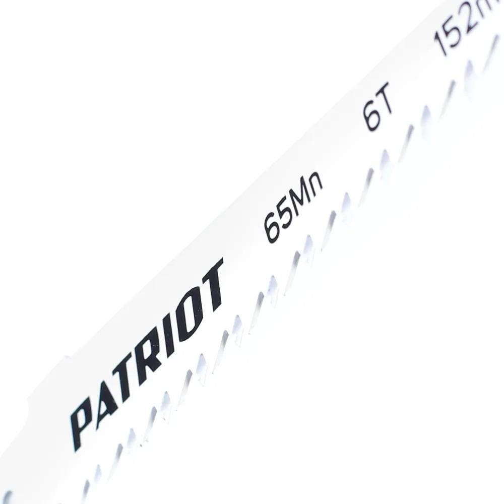 Полотно пильное PATRIOT для сабельной пилы, по дереву 152*19*1.27мм*6T 2 шт. - фото 2