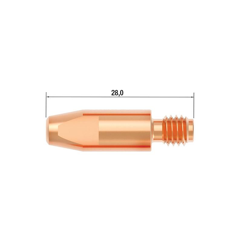 Контактный наконечник FUBAG M6х28 мм CuCrZr D=0.9 мм (25 шт.) - фото 1