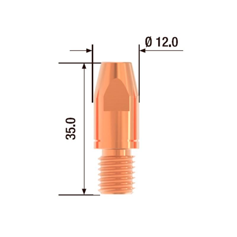 Контактный наконечник FUBAG M10х35 мм CuCrZr D=1.4 мм (25 шт.) - фото 1