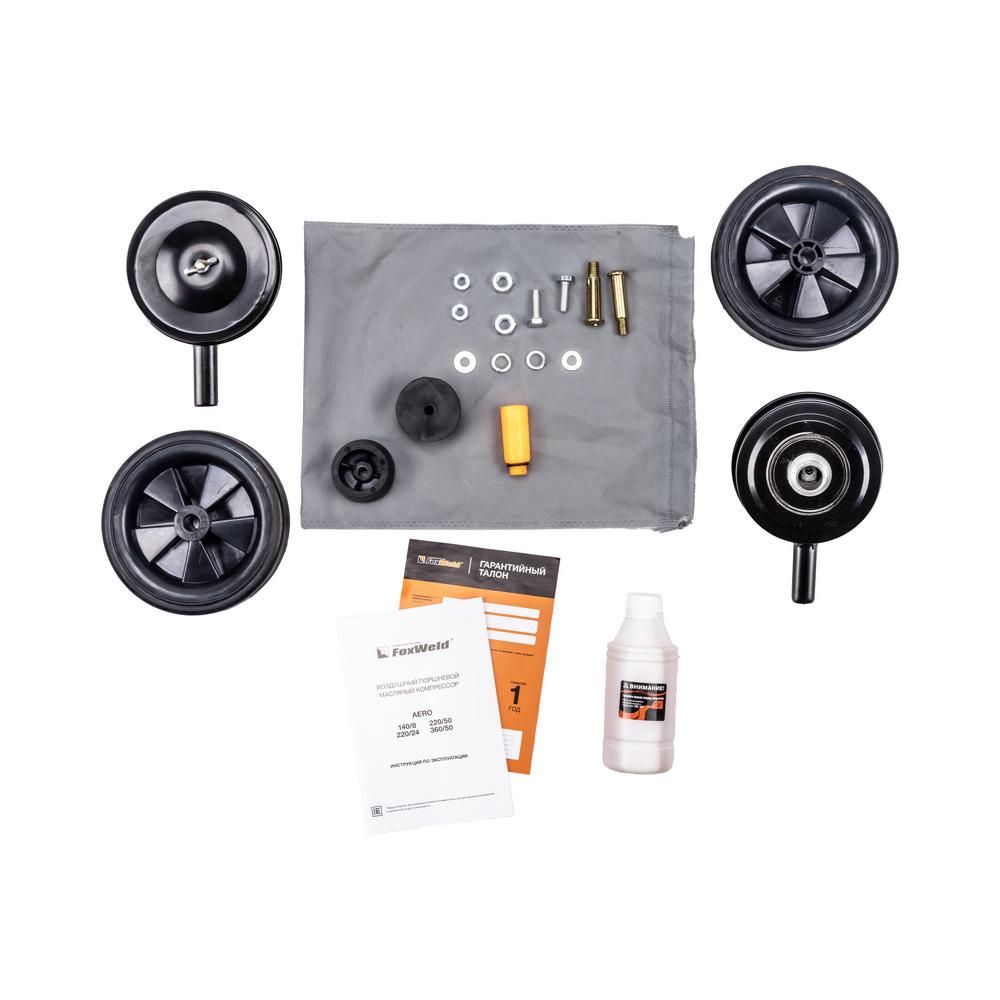 Компрессор масляный коаксиальный FoxWeld AERO 360/50 - фото 8