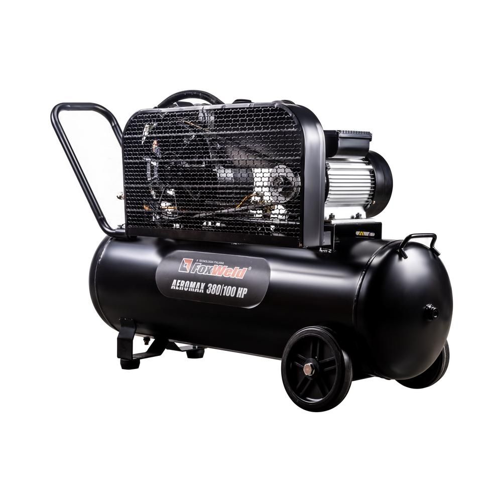 Компрессор масляный ременной FoxWeld AEROMAX 380/100 HP - фото 2