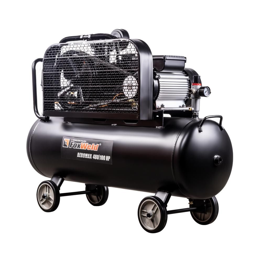 Компрессор масляный ременной FoxWeld AEROMAX 480/100 HP - фото 2