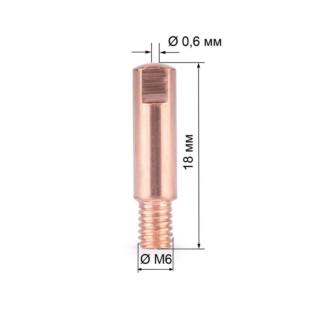 Наконечник FoxWeld VARTEG M5х0.6  (140.0002, пр-во FoxWeld/КНР) - фото 2