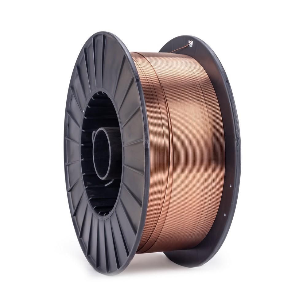 Проволока сварочная омедненная FoxWeld ER 70S-6 (Св08Г2С) д.1.0мм, 15кг D300 (пр-во FoxWeld/КНР) - фото 1