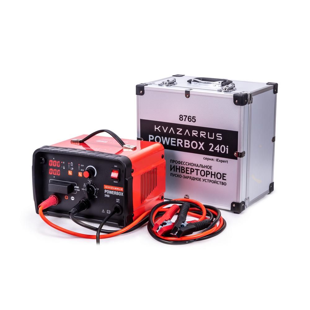 Инверторное пуско-зарядное устройство FoxWeld KVAZARRUS PowerBox 240i, таймер, алюминиевый кейс - фото 1