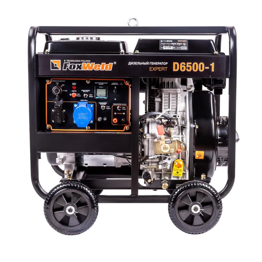 Дизельный генератор FoxWeld Expert D6500-1 - фото 2