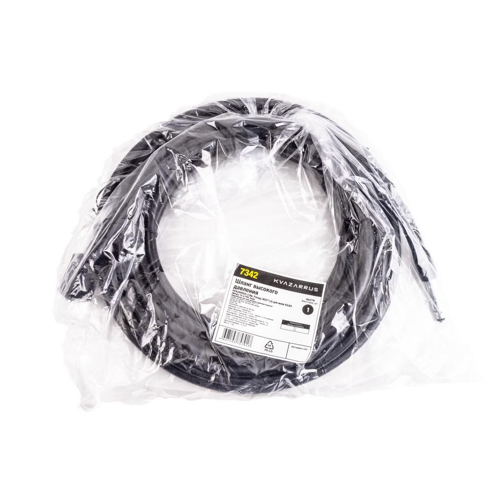 Шланг высокого давления для моек K3,K4 FoxWeld KVAZARRUS (10м, Рапид, М22×1,5)