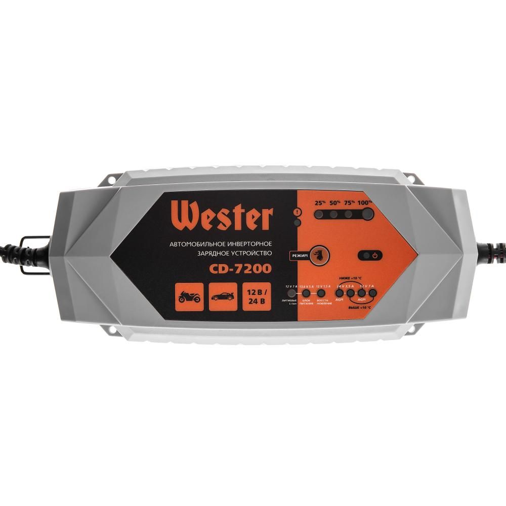 Зарядное инверторное устройство CD-7200 WESTER, 356927 - фото 2