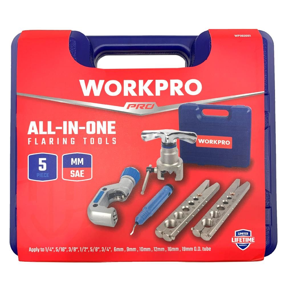 Набор для развальцовки труб WORKPRO ММ/ДЮЙМ - фото 14