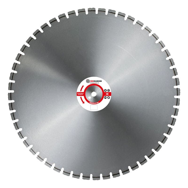 Диск по огнеупорам RedDiamond Fireproof Pro d0800/40x4,5x10/48 25,4 2114008 1