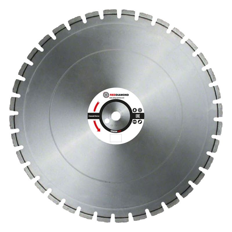 Диск по свежему бетону RedDiamond Green Uni d0600/40х4,5х12/36 25,4 2110006 1
