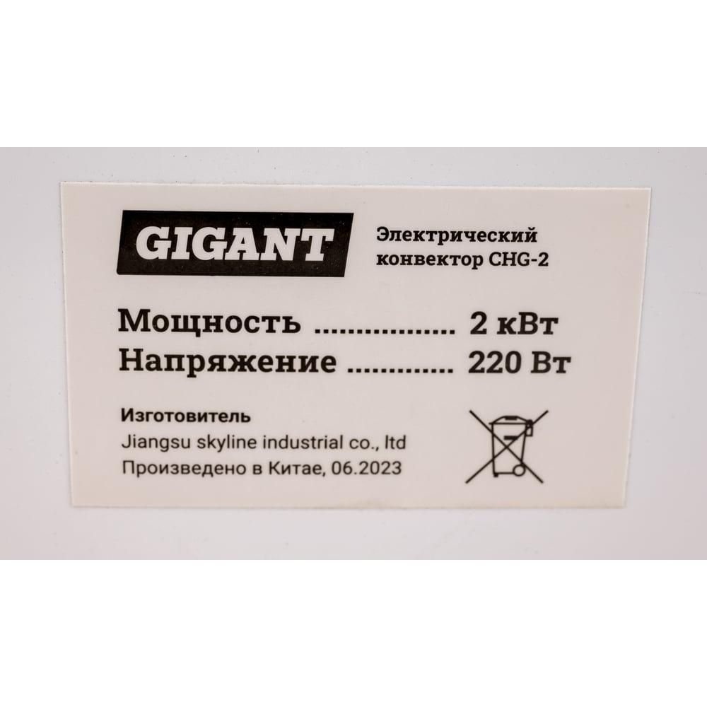 Электрический конвектор Gigant CHG-2 - фото 4