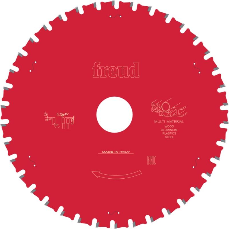 Пила дисковая Freud 230x2,4/2,0х30 Z44 A=0°, HLTCG (Ch) RIB, HH Multimaterial - фото 1