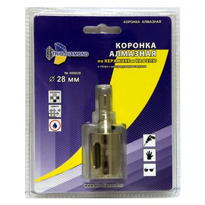 Коронка алмазная Trio Diamond 28 мм (в упаковке)