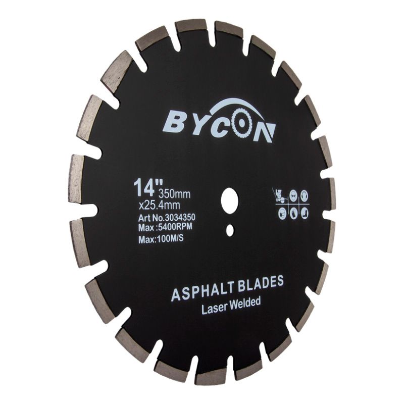 Алмазный сегментный диск BYCON LASER ASPHALT d 350x25,4 - фото 2