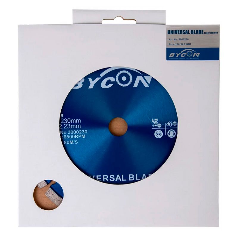 Универсальный алмазный диск BYCON LASER UNI d 230x22,23 (3000230) - фото 5