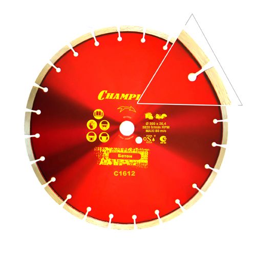 Диск алмазный Champion бетон ST 300/25,4/10 Concremax