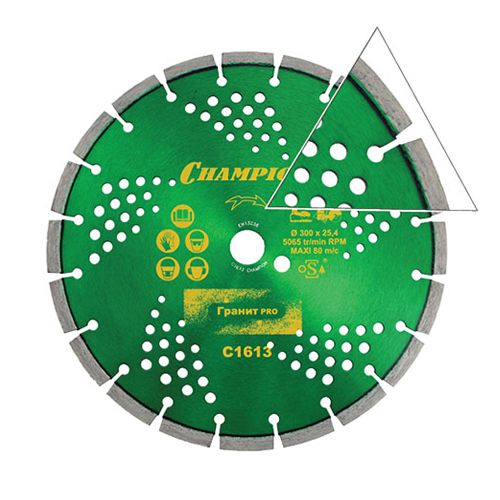 Диск алмазный Champion гранит PRO 300/25,4/10 Laser Granitek