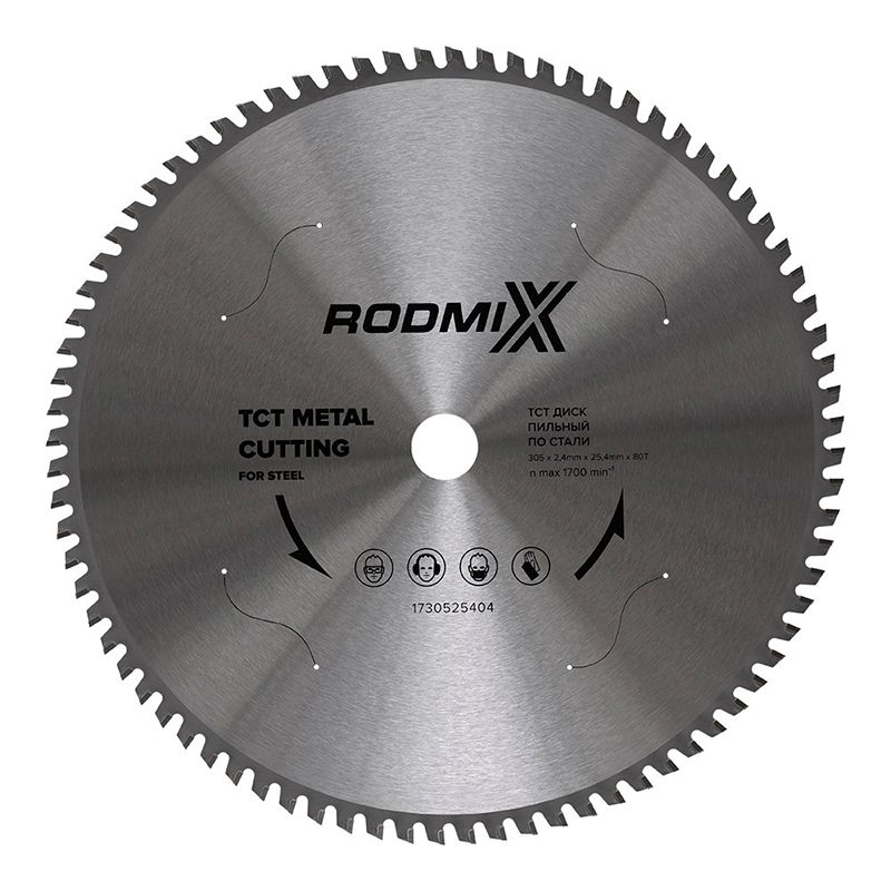 Диск пильный по стали RODMIX TCT 305х2,4х25,4х80Т