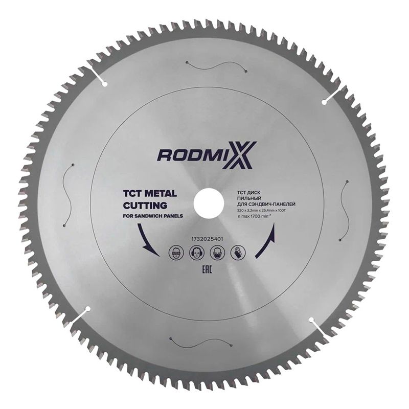 Диск пильный для сэндвич-панелей RODMIX TCT 320х3,2х25,4х100T