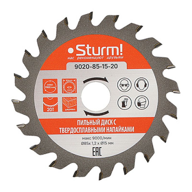 Диск пильный для CCS1285 Sturm! 9020-85-15-20 - фото 1
