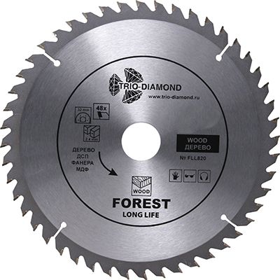 Диск пильный по дереву Trio Diamond Forest 150x20x48T