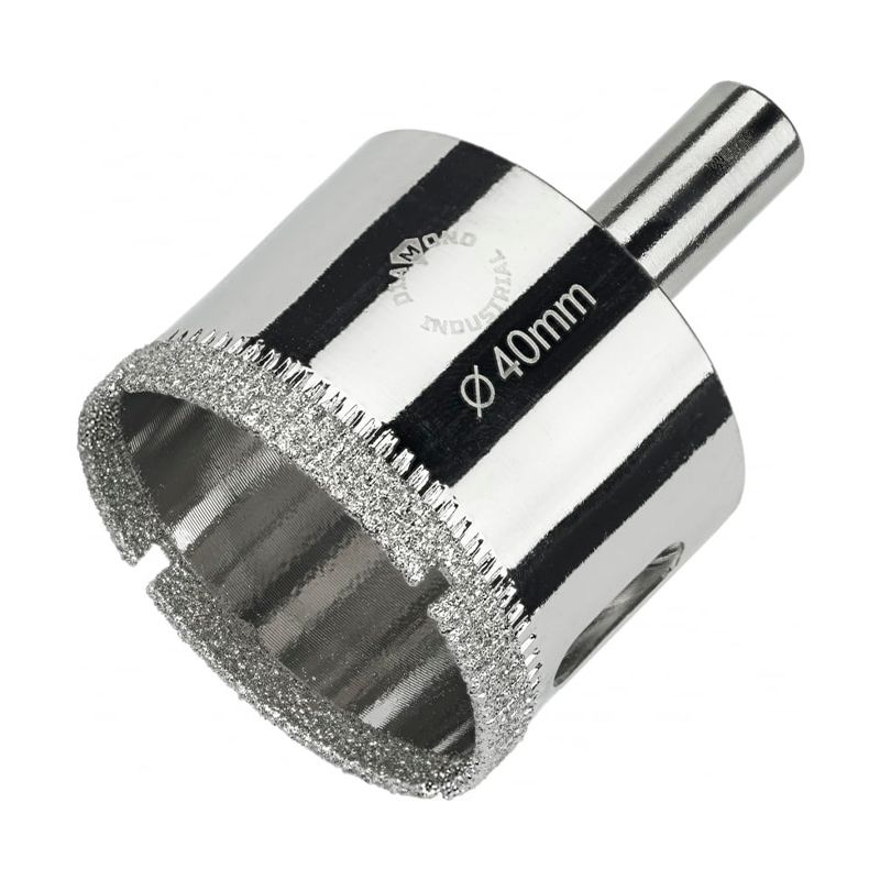 Алмазная коронка Diamond Industrial 40 мм по керамике, плитке и стеклу - фото 1