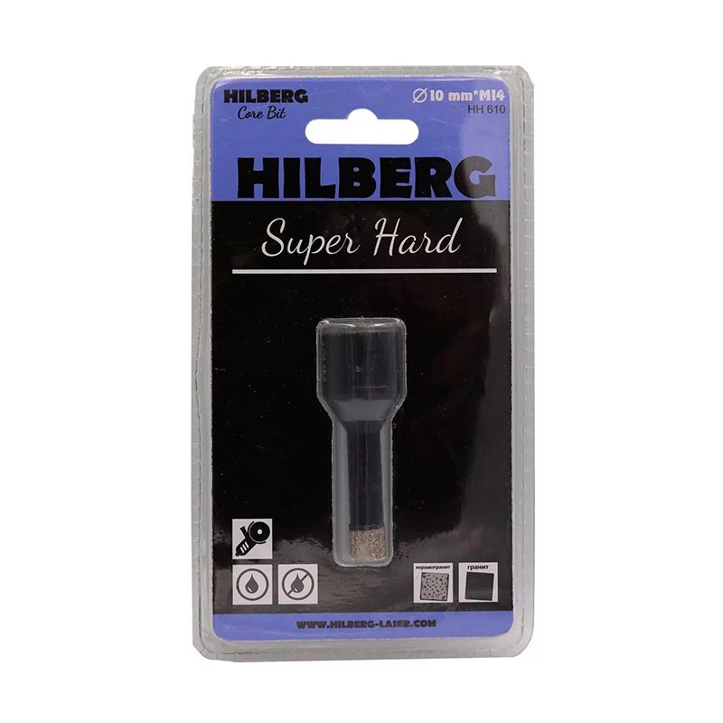 Коронка алмазная 10 мм Hilberg Super Hard M14 фото 2