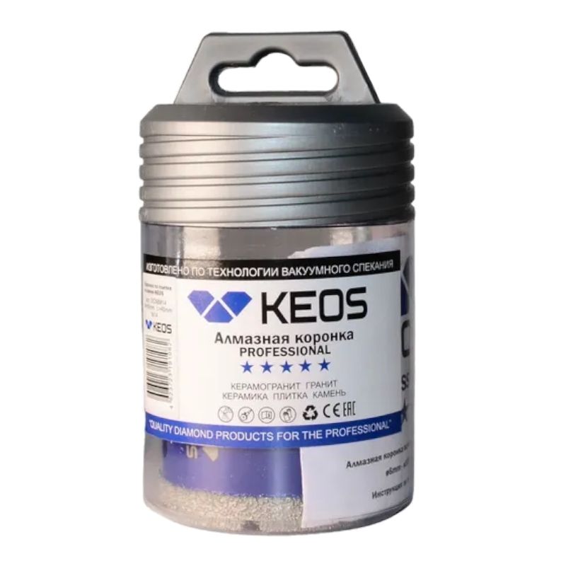 Коронка алмазная KEOS PRO 50 мм M14