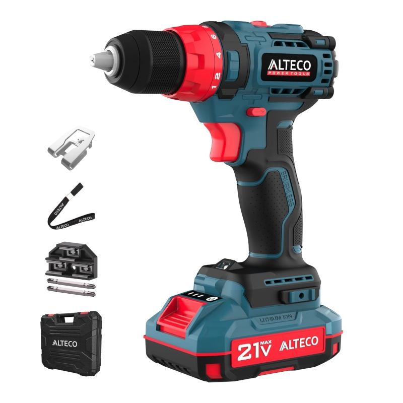 Бесщеточная аккумуляторная дрель шуруповёрт ALTECO CD 21-45 BL - фото 2