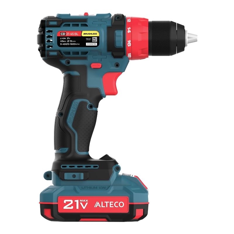 Бесщеточная аккумуляторная дрель шуруповёрт ALTECO CD 21-45 BL - фото 4