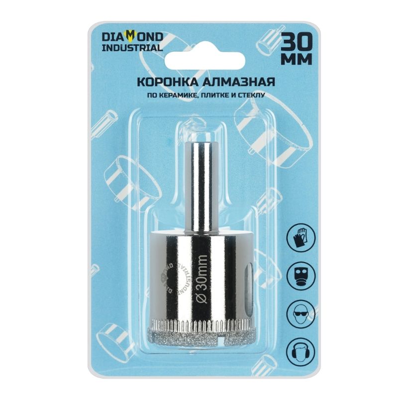 Алмазная коронка Diamond Industrial 30 мм по керамике, плитке и стеклу - фото 3