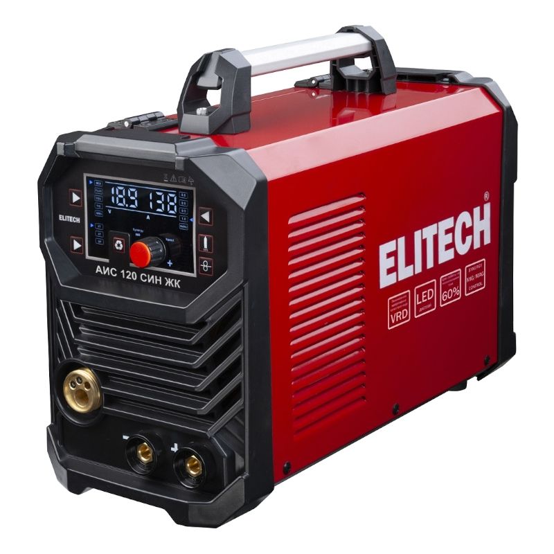 Сварочный инвертор Elitech MIG/MAG АИС 120 СИН ЖК - фото 1