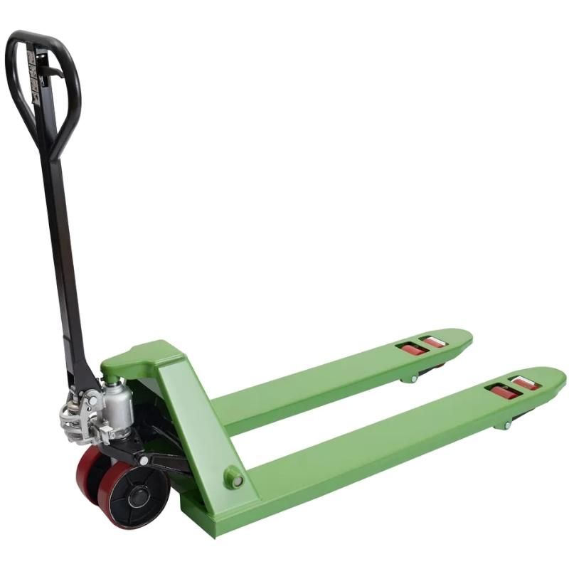 Тележка гидравлическая EURO-LIFT JD01 (г/п 2.0тн, L=1150мм, B=550мм) П/У колеса - фото 2
